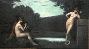 Jean-Jacques Henner Nus feminins oil on canvas